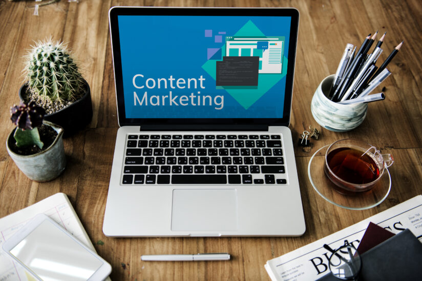 Marketer planning content marketing strategies that drive conversions